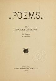 Cover of: Poems