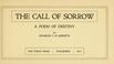 Cover of: The call of sorrow
