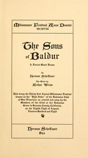 Cover of: The sons of Baldur: a forest music drama