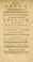 Cover of: A new essay (by the Pennsylvanian farmer) on the constitutional power of Great-Britain over the colonies in America