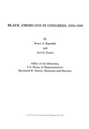 Cover of: Black Americans in Congress, 1870-1989
