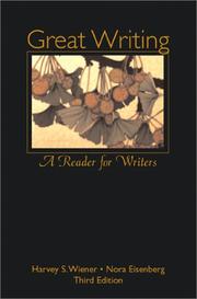 Cover of: Great writing: a reader for writers