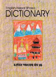 Cover of: English-Nepal Bhasa dictionary =: Iṅlisa Nepālabhāshā śabdakośa