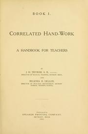 Cover of: Correlated hand-work by John Herman Trybom