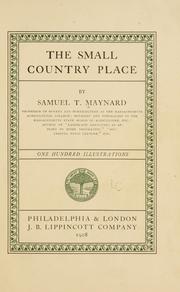 Cover of: The small country place