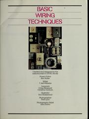 Cover of: Basic wiring techniques by T. Jeff Williams