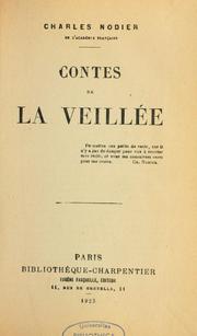 Cover of: Contes de la veillée by Charles Nodier