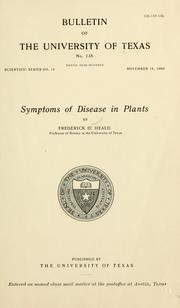 Cover of: Symptoms of disease in plants by F. D. Heald