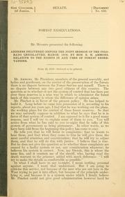 Cover of: Forest reservations ... by E. M. Ammons