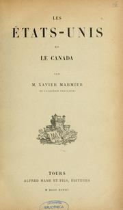 Cover of: Les E ́tats-Unis et le Canada