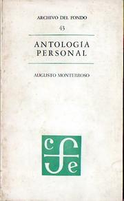 Cover of: Antología personal