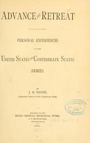 Cover of: Advance and retreat.: Personal experiences in the United States and Confederate States armies.