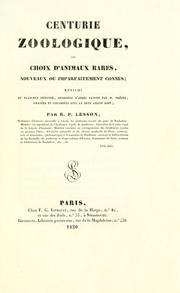 Cover of: Centurie zoologique