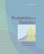 Cover of: Student's Solution Manual Probability & Statistics by Morris H. DeGroot, Mark Schervish
