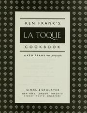 Cover of: Ken Frank's La Toque cookbook by Ken Frank