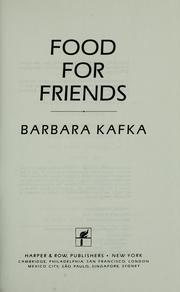 Cover of: Food for friends