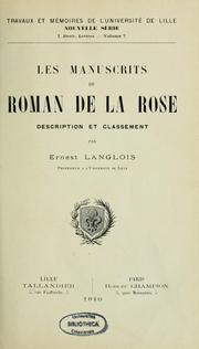 Les manuscrits du Roman de la Rose by Ernest Longlois