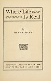 Cover of: Where life is real