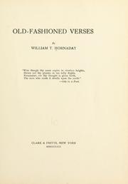 Cover of: Old-fashioned verses
