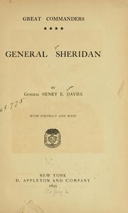 Cover of: General Sheridan