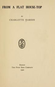 Cover of: From a flat house-top by Charlotte Hardin