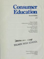 Cover of: Consumer education | Wilmer O. Maedke