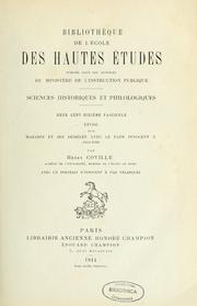 Cover of: Étude sur Mazarin et ses démêlés avec le pape Innocent X (1644-1648)