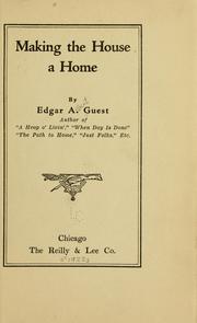 Cover of: Making the house a home