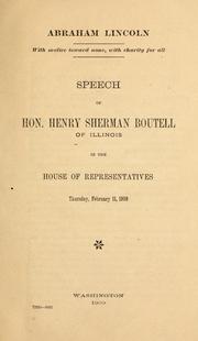 Cover of: Abraham Lincoln ... | Henry Sherman Boutell