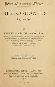 Cover of: The colonies, 1492-1750