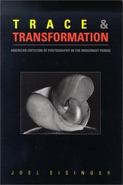 Cover of: Trace and Transformation by Joel Eisinger