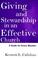 Cover of: Giving and stewardship in an effective church