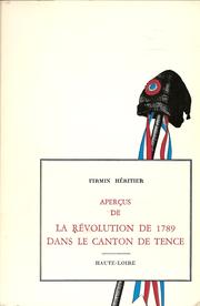 Aperçus de la Révolution de 1789 dans le canton de Tence
