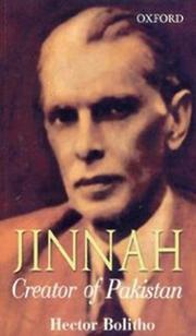 Jinnah by Hector Bolitho