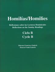 Cover of: Homilias/homilies Domingos/Sundays Ciclo/Cycle B by Diacono Francisco Enderle