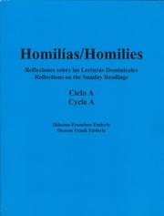 Cover of: Homilias/Homilies Domingos/Sundays Ciclo/Cycle A by Diacono Francisco Enderle