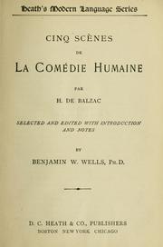 La comédie humaine by Honoré de Balzac
