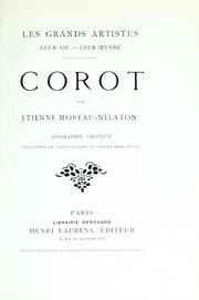 Cover of: Corot: biographie critique.