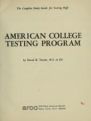 Cover of: American College Testing Program by David Reuben Turner