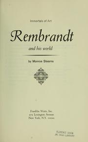 Cover of: Rembrandt and his world