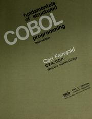 Cover of: Fundamentals of structured COBOL programming