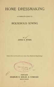 Cover of: Home dressmaking by Annie E. Myers