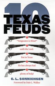 Cover of: Ten Texas Feuds (Historians of the Frontier and American West)