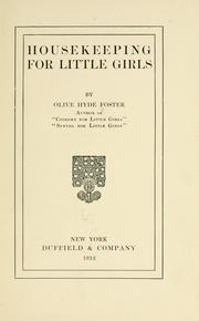 Cover of: Housekeeping for little girls