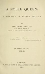 Cover of: A noble queen by Meadows Taylor