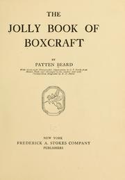 Cover of: The jolly book of boxcraft by Patten Beard