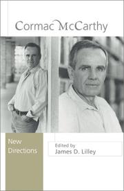 Cover of: Cormac McCarthy: new directions