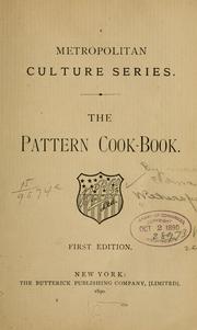 Cover of: The Pattern cook-book.