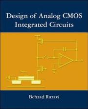 Cover of: Design of Analog CMOS Integrated Circuits by Behzad Razavi