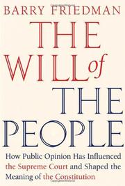 Cover of: The will of the people: how the court became supreme